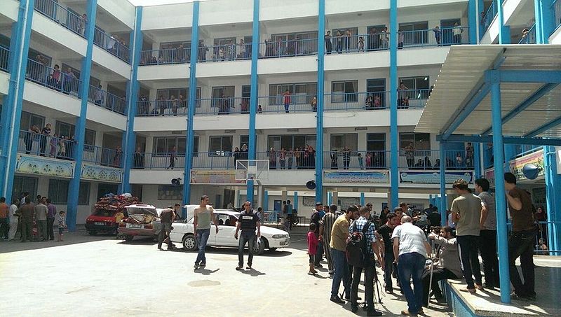 UNRWA school gaza strip 2014