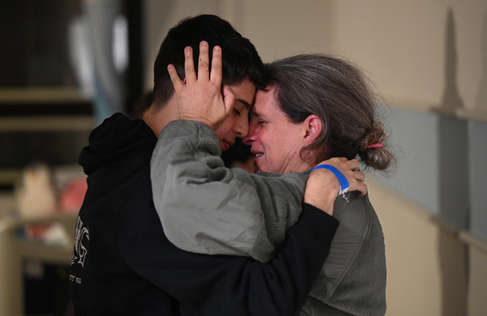 Hostage reunited with family