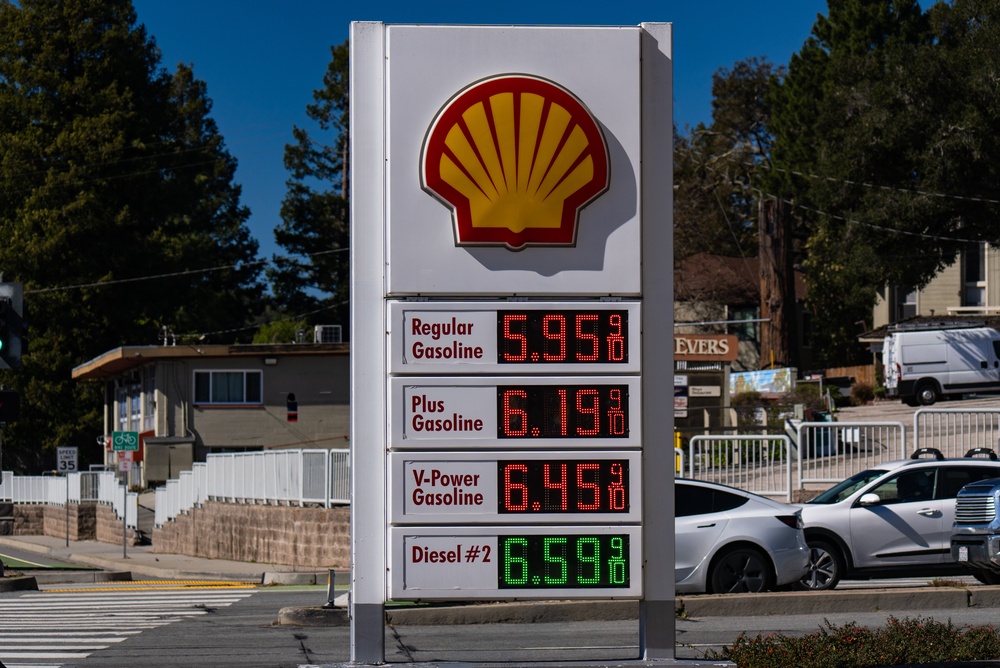 Shell station gas prices March 2026